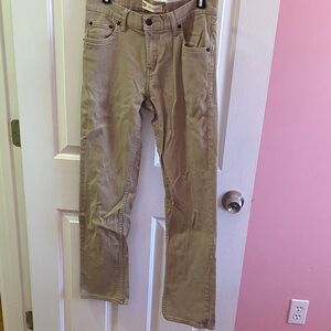 Levi's Beige Straight Jeans